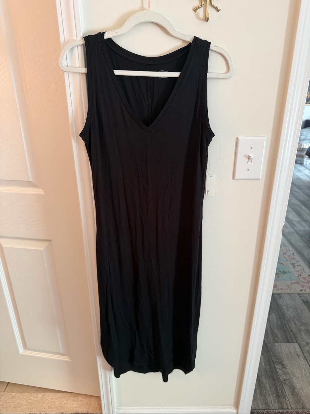 Black tank midi dress